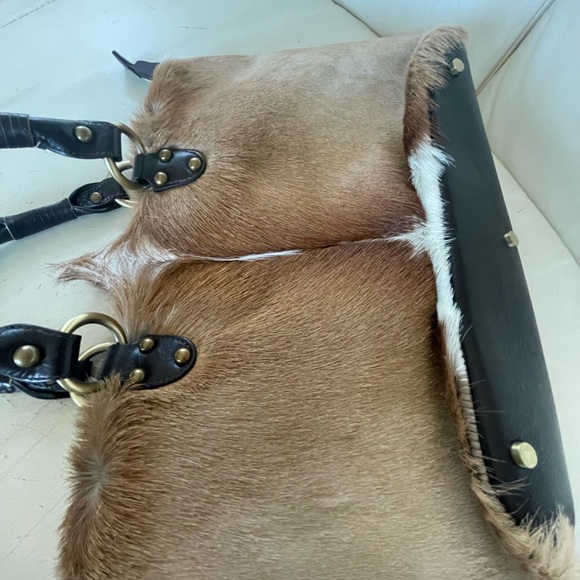 Vintage Diane Gail Springbok Antelope Fur Tote - RARE!  Sustainably harvested. - Picture 11 of 15